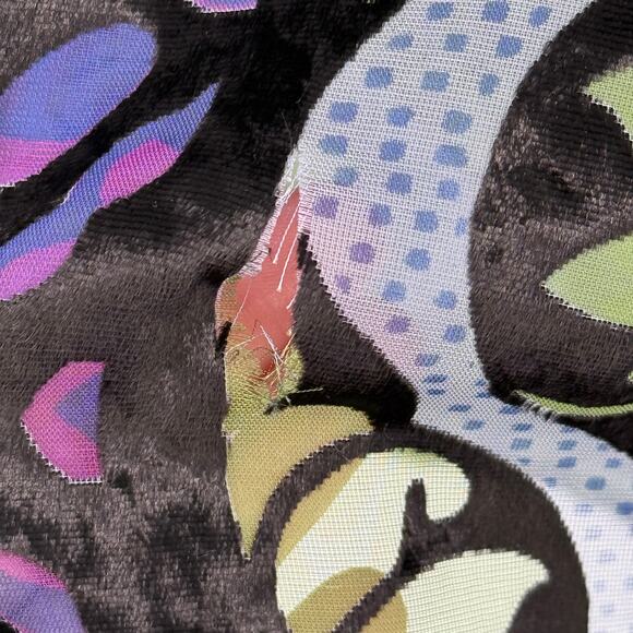 Soft Surroundings Vistosa Beaded Velvet Burnout Tunic Top Embroidered Sz PXS - Picture 5 of 9